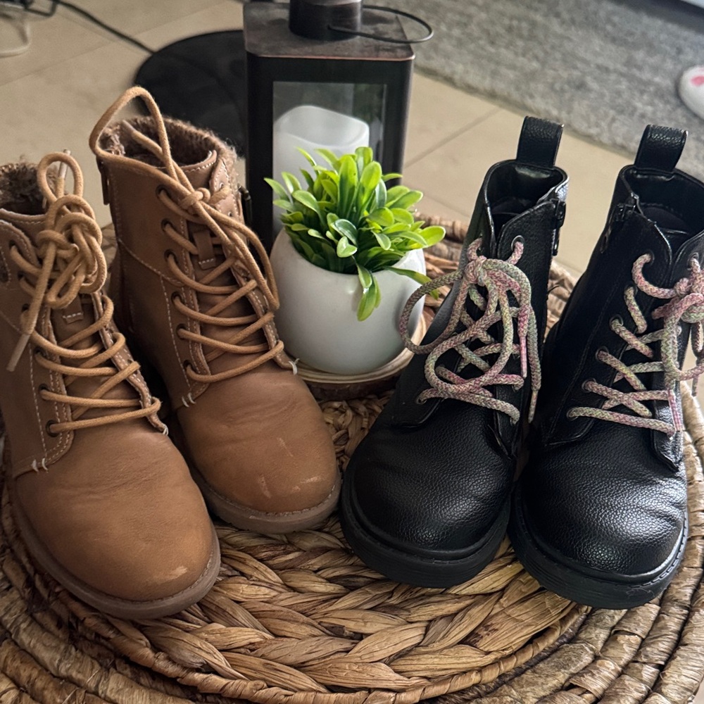 Stylish Kids Boots in Black and Brown